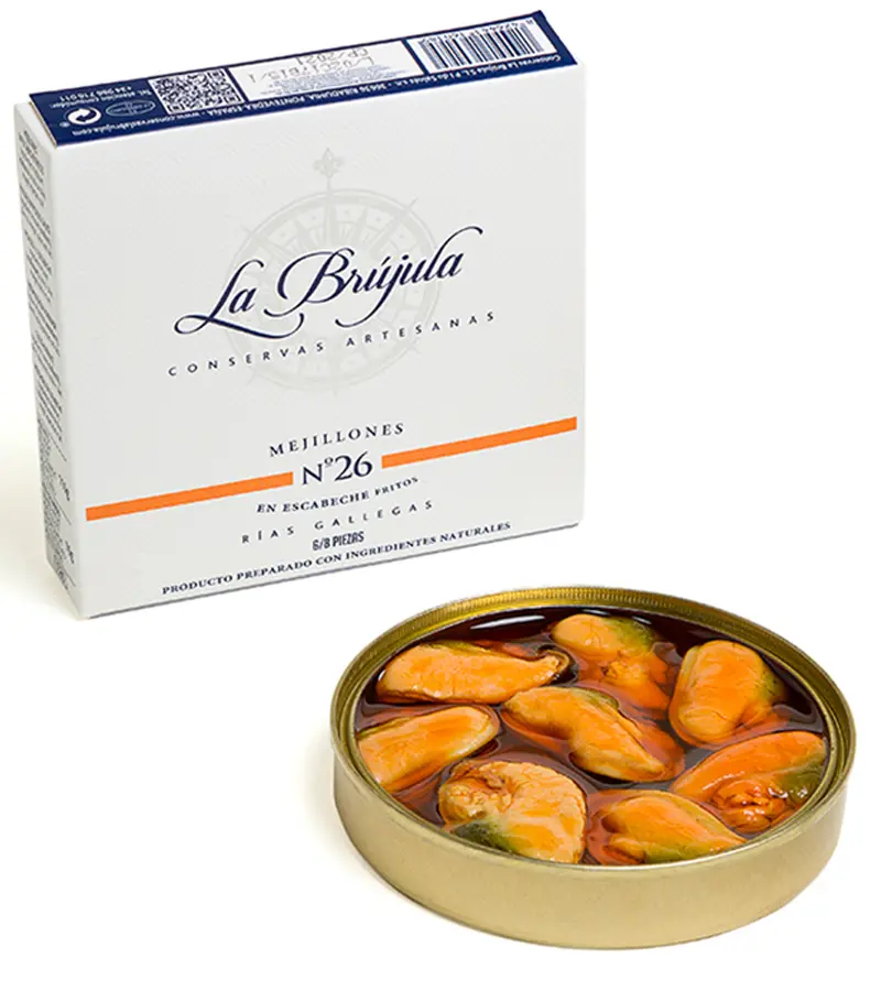 Mejillones En Escabeche Rías Gallegas 6/8 La Brújula