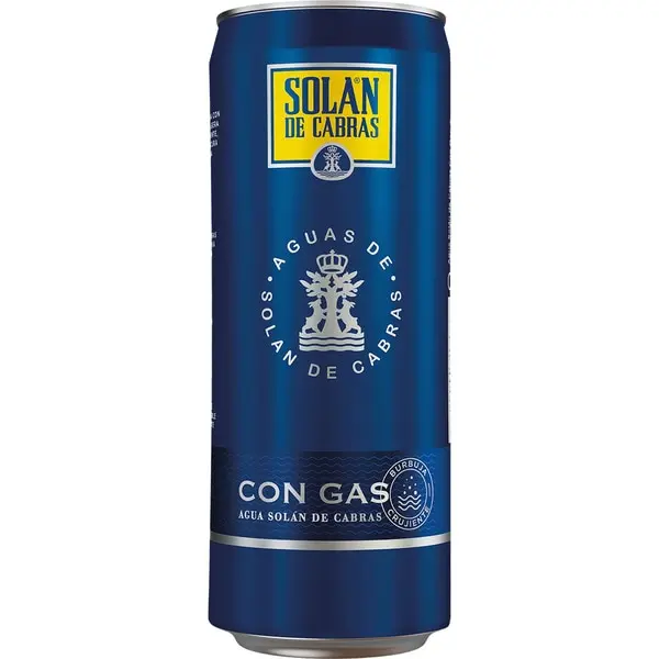 Agua Con Gas Solan De Cabras 33cl Lata 24 Unidades