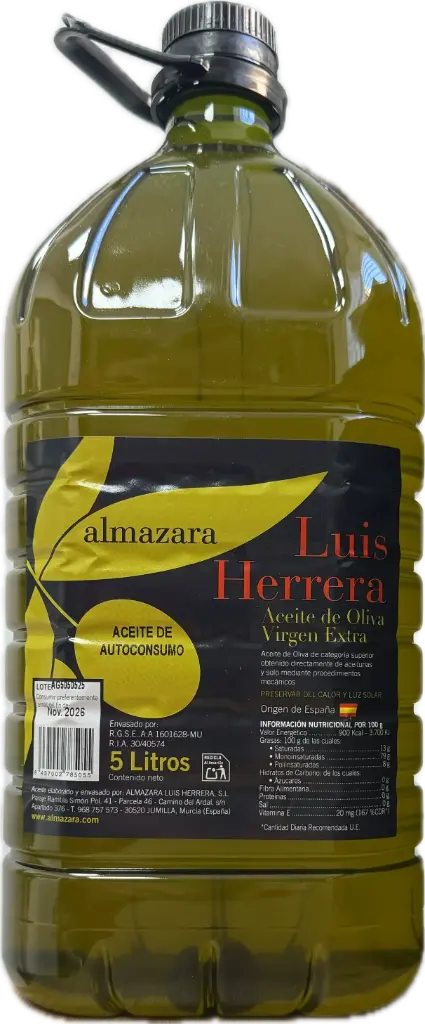 Aceite De Oliva Virgen Extra Luis Herrera 5L