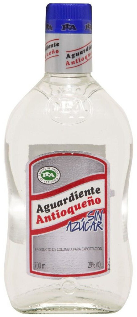 Aguardiente Antioqueño Azul Sin Azúcar 70cl