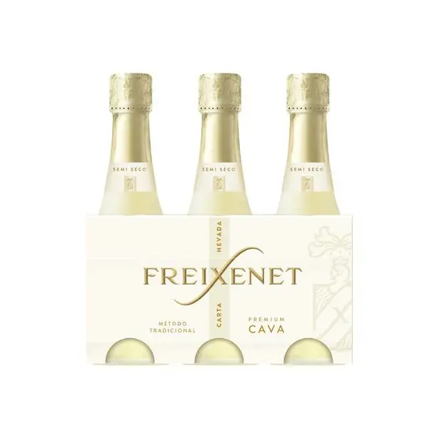 Cava Freixenet Carta Nevada Semi Seco Benjamín Pack 3 Unidades 20cl
