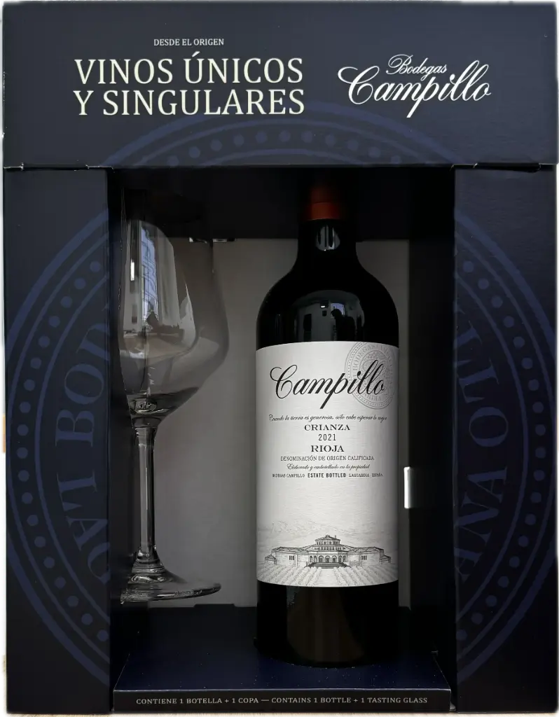 Estuche Campillo Crianza 2021 75cl + Copa