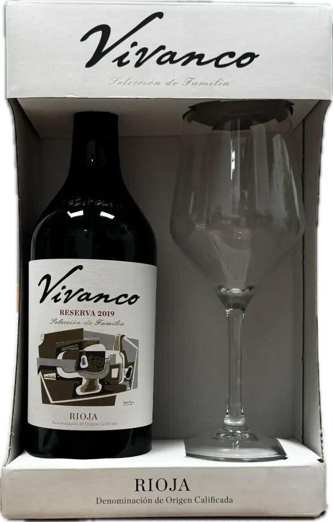Estuche Vivanco Reserva 2019 75cl + Copa