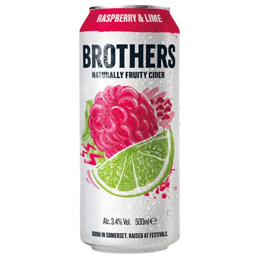 Sidra Brothers Raspberry & Lime Lata 50cl 24 Unidades
