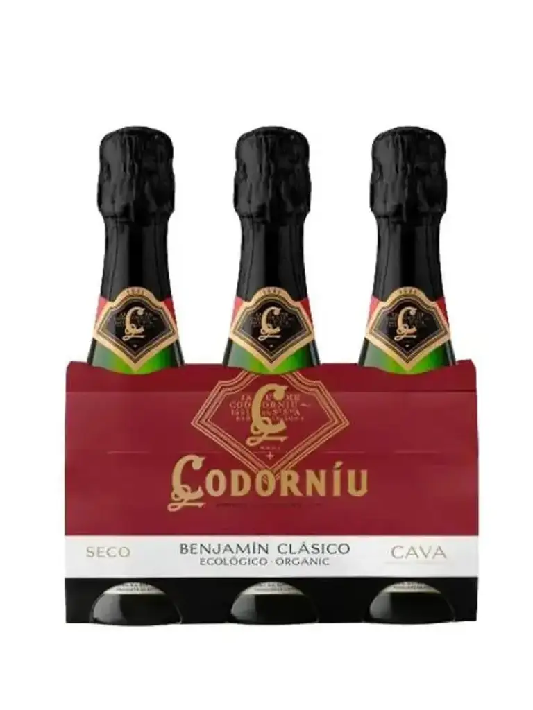Cava Codorníu Seco Benjamín Pack 3 unidades 20cl