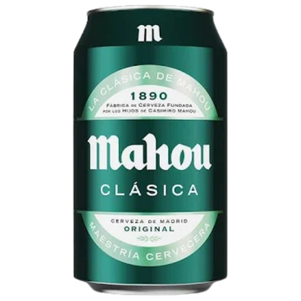 Cerveza Mahou Clasica Lata 33cl 24 Unidades