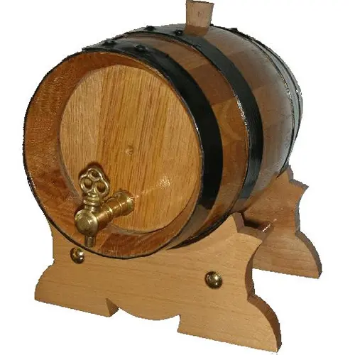 Barril De 4 Litros Con Pie Bajo Copero