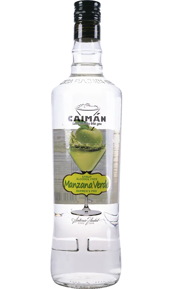 Licor De Manzana Sin Alcohol Caiman 1L