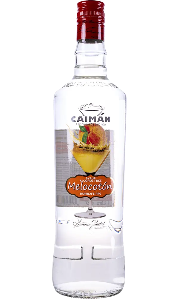 Licor De Melocotón Sin Alcohol Caiman 1L