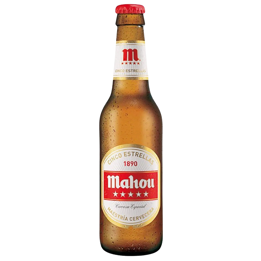 Cerveza Mahou 5 Estrellas Botella 25cl 24 Unidades