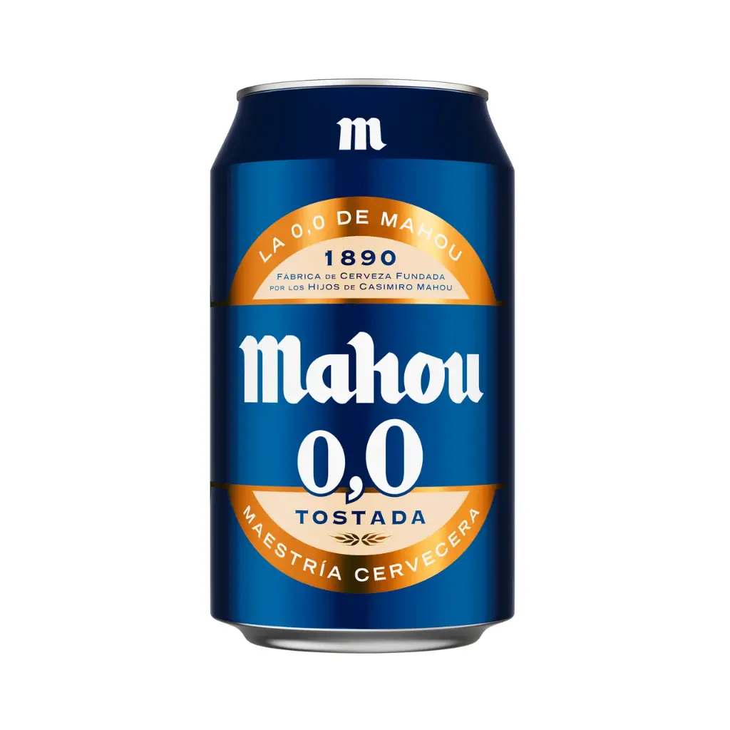 Cerveza Mahou 0.0 Tostada Lata 33cl 24 Unidades