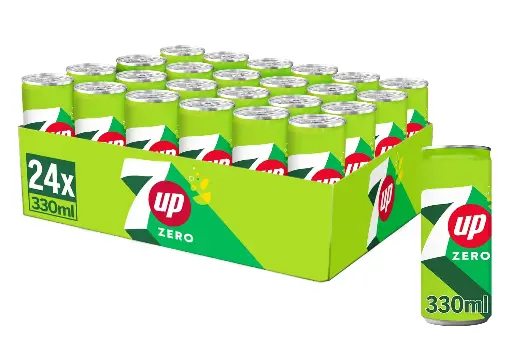 Seven-Up Zero Lata 33cl 24 Unidades