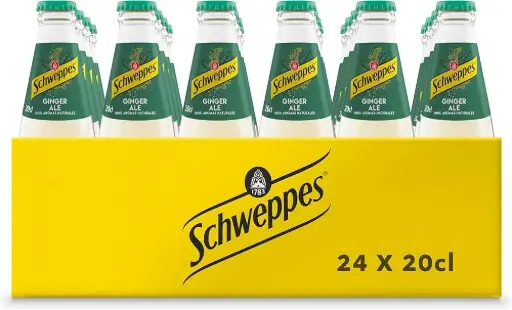 Ginger Ale Schweppes 20cl Cristal 24 Unidades